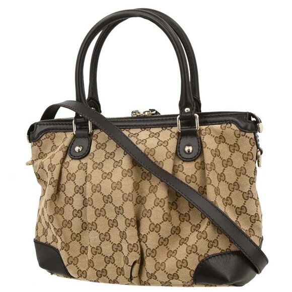 Gucci Beige GG Sukey 2way Shoulder Handbag - Picture 2 of 10